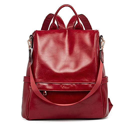 red backpack handbag