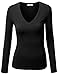 J.TOMSON Womens Plain Basic Cotton Spandex Long Sleeve T-Shirt