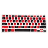 HDE Silicone Rubber Keyboard Skin for MacBook Pro (Non-Retina) (Red & Black Checkered)