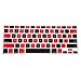 HDE Ultra Thin Silicone Rubber Keyboard Skin Cover for Macbook Pro Non Retina 13/15/17 (Red and Black Checkered)