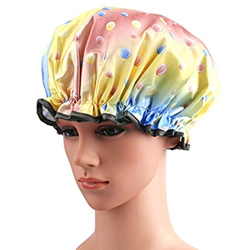 Shower Caps, ESARORA 4 PACK Extra Large Bath Caps Perfect for all Hair