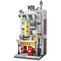 Hong Kong Street View Mini Building Block Toy Pawn