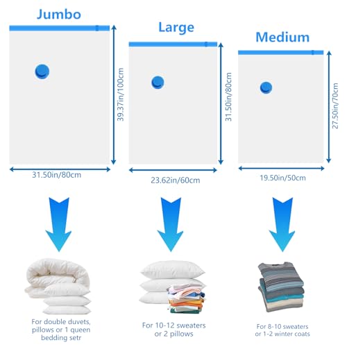 Vacuum Storage Bag with Electric Air Pump, Set Of 8, Reuse Vacuum Compression Bags Vacuum Cleaner, Vacuum Bag Duvet, Vacuum Pouch Clothing