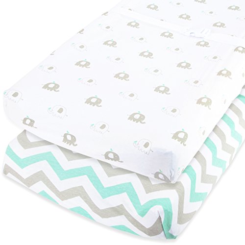 Cuddly Cubs Changing Pad Covers 2 Pack Snuggly Soft Plush Cotton