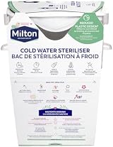 Milton Cold Water Steriliser 99% Germ Kill 15 Min 6 Bottles White view 3