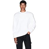 Armani Exchange mens Tonal Box Graphic Crewneck Sweatshirt