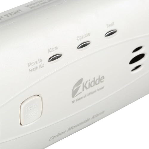 Kidde 10-Year Battery Carbon Monoxide Detector With Electrochemical Sensor - No Wiring Needed