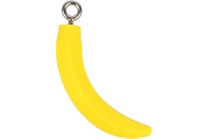 ATOMIK CLIMBING HOLDS Atomik Rock Climbing Set of 2 Child Size Hanging Bananas for Strength and Grip Training in Yellow Rated to 120 pounds