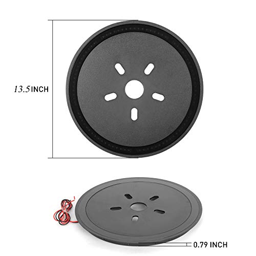 Tire Brake Light, AAIWA Spare Tire 3rd Third Brake Light Rear Wheel Light LED Ring for Jeep Wrangler 2007-2017 JK TJ LJ YJ CJ, 1 Year Warranty