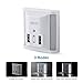 Albrillo Night Light USB Dusk to Dawn Sensor and Wall Plate Charger, Dimmable