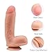 Wildfire Realistic Ultra-soft Dildo with Suction Cup Cyberskin Lifesize Penis Dong for Female Masturbation