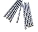 Masonry Drill Bits 3/16 in.x 3-1/2 in. Carbide Tip Flat Shank Drill Concrete Stone Bricks-10Pcs
