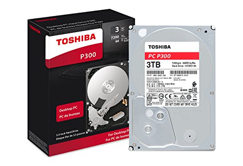 Toshiba P300 3TB Desktop 3.5 Inch SATA 6Gb/s 7200rpm Internal Hard Drive