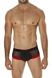 Good Devil Rotica Sheer Brief Black/Red - Small