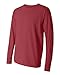 Comfort Colors Men's Chouinard Long Sleeve T-Shirt, Crimson, Medium