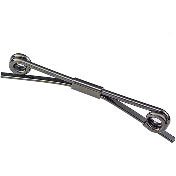 Pince à Cravate Homme En Métal Argenté - Clip De Serrage Simple, 60mm - 3