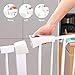 Cumbor 37.8. Auto Close Safety Baby Gate, Extra Tall Durable Dog Gate with Door, Easy Walk-Thru Child Gate for The House, Stairs, Doorways & Hallways. Includes 4 Wall Cups & (2) 2.75- Inch Extension