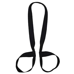 SevenMye Yoga Mat Carry Strap Sling, 2 in 1 Adjustable Durable Cotton Fitness Stretching Strap Belt(Mat not included,71″)