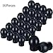 BBTO 36 Pieces Replacement Ear Tips for Stethoscopes, Universal Soft-sealing Earbuds(Black)