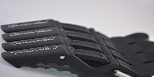 Glambition Studios 4 Piece Crocodile Hair Clips (Black)