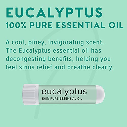 MOXĒ Eucalyptus Essential Oil Nasal Inhaler, Sinus & Congestion Relief