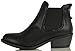 Soda Women's Chelsea Faux Leather Elastic Side Panel Ankle Boots Dress, Black, 8 M US