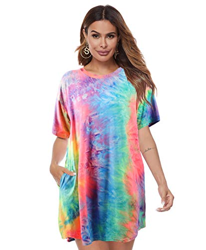 tie dye dress short