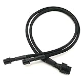 Dual Mini 6 Pin to 8 Pin PCI Express Video Card Power Adapter Braided Sleeved Cable for Mac Pro Tower/Power Mac G5 15-inches TeamProfitcom