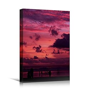 signwin Canvas Wall Art Gradient Sunset on Skyline...