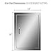 CO-Z Outdoor Kitchen Doors, 304 Stainless Steel Single BBQ Access Door for Outdoor Summer Kitchen Island, Grilling Station, Outside Cabinet, Barbeque Grill, Built-in SS BBQ Island Door (14W x 20H)