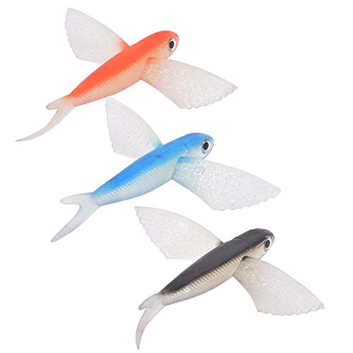 Vbest Life 6.7in Simulé Fly Wing Fish Flying Fish Bionic Fish Artificial Soft Bait Lure Fishing Tackle Accessory Soft Bait Thon Fish Fake Bait