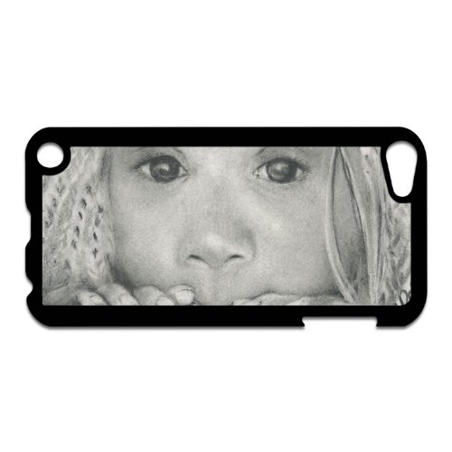 Katrina Girl Apple iPod Touch 5th Gen Black Hard Case Original Pencil Art