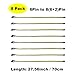 LEBOO [8PCS-6 PIN PCIe Express to PCIe 8 (6+2) PIN(27.5 Inch) New18AWG 6pin to 8pin Male to Male Cable for GPU/PSU Breakout Board,GPU Open Rig Mining Ethereum ETH Devices(with 6 Nylon Cable Ties)