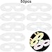 Gejoy 80 Pack White Paper Masquerade Masks for DIY Craft, Blank Die Cut Mardi Gras Party Masks for Kids and Adults to Decorate