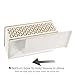 Creative Scents Diamond Lattice Tissue Box Cover Rectangular, Decorative Bath Tissues Paper Napkin Holder- Resin Rectangle Napkins Container- Bottom Slider- for Elegant Bathroom Decor