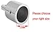 Amadget 2 Pcs Bimini Top Caps Tube, Eye End Top Fitting Marine 316 Stainless Steel Bimini Canopy Hardware, Inside Dia 1