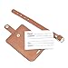Galopar PU Leather Luggage Tags Handbag Suitcase ID Labels Travel Accessories Tag ID (Khaki 4 Pack)