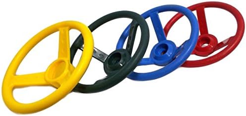 Solid Sturdy Swing Set 12" Driving Wheel For DIY Residential Playground Area Children Bright Color //By BII