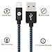 iPhone Cable SGIN,3Pack 6FT Nylon Braided Cord Lightning to USB iPhone Charging Charger for iPhone 7,7 Plus,6S,6 Plus,SE,5S,5,iPad,iPod Nano 7(Black Blue)