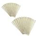 200 Pcs 100% Egyptian Cotton Fabric Strips for Sugaring Waxing Reusable Strips Body Facial