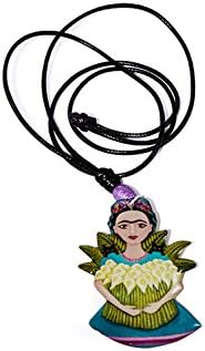 Authentic and Beautiful Hand Made Frida Kahlo Leather Necklace