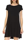 Soft Washed T Shirt Swing Dress Tunic For Women Elain & J