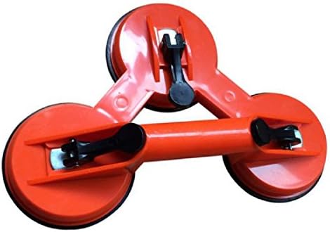 Tinsay Aluminum Alloy Glass Suction Cup Dent Remover Sucker Three Claw Tile Floors Pick-up Sucker Level Vertical Suction Tool Three Claw Remove Dents Tool Tiles Floor Adsorber Handling Sucker
