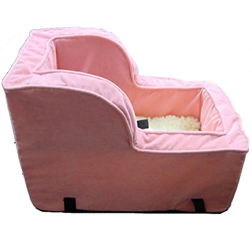 Snoozer Large Luxury High Back Console Pet Car Seat, Pink/Pink