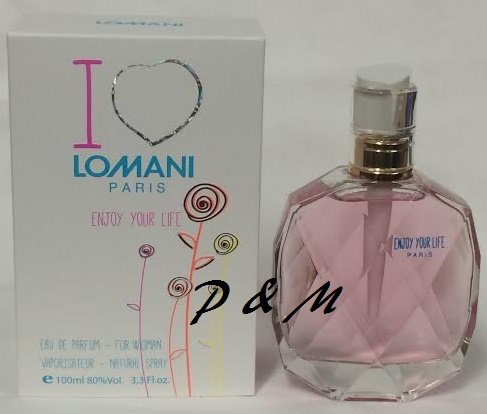 I LOVE LOMANI ENJOY YOUR LIFE BY LOMANI PERFUME FOR WOMEN 3.3 OZ / 100 ML EAU DE PARFUM SPRAY