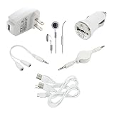 Fenzer 7 pc White Bundle Kit for Samsung GT-i9152 Galaxy Mega 6.3 i200 Code Travel Car Wall Charger USB Data Sync Cable