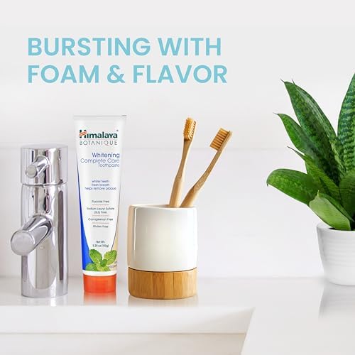Botanique whitening simplesmente hortelã-pimenta |previne germes e melhora a saúde bucal e dentária |fortalece os dentes| totalmente natural, sem flúor e sls | 100% vegetariano e vegano - 150g