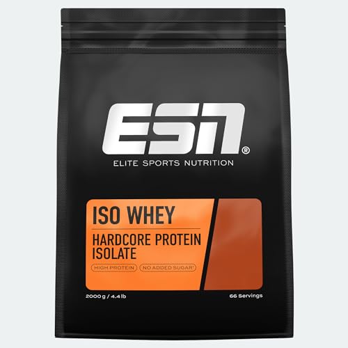 ESN IsoWhey Hardcore Poudre protéinée, Vanille, 2 kg