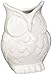 Abbott Ceramic Owl Vase, White