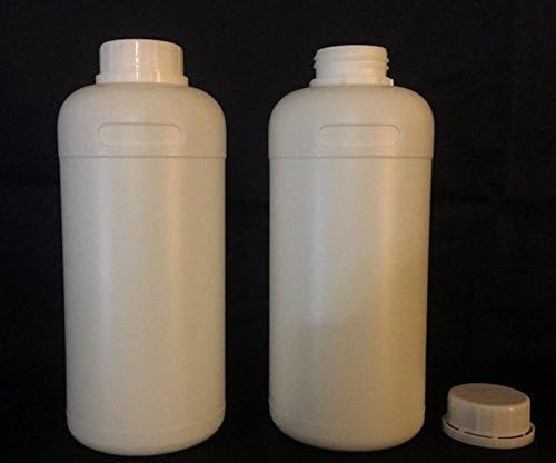 Two- HDPE Bottles with Cap 1 Liter